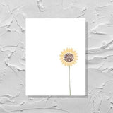 Sunflower Card, Thinking Of You, Missing You, Just Because, Condolences Card, Bereavement Card, Get Well Soon Card, Handmade, Eco Friendly