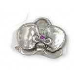 Orchid Jewelry Sterling Silver Orchid Ring Handmade Flower Jewelry OR2-SR