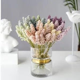 Vanilla Mini Foam Berry Spike Artificial Flowers Bouquet Wall Decoration 6pcs Se