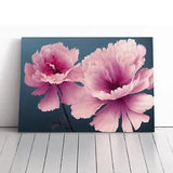 Tranquil Carnation Flowers Canvas Print Wall Art Framed Picture Home Decor Large