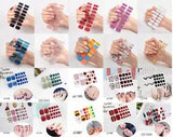 SOLID COLOR Nail Wraps - Self-Adhesive Decals for Full Manicure on Fingers & Toe
