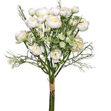 Artificial Ranunculus Bouquet for Wedding Bridesmaid DIY Wreath Supplies Flower Arranging Supplies Artificial Plants