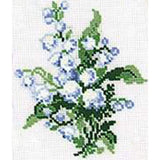 RIOLIS Cted Cross Stitch Kit 5"X6.25"-Lily Of The Valley(15 Ct)