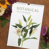 2024 Calendar Botanical Flowers and Plants Size A4 Wall Hanging