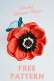 Crochet Anemone Flower Flower Delivery