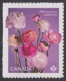 Canada 3375 Ranunculus Multiple 'P' single (1 stamp from booklet) MNH 2023