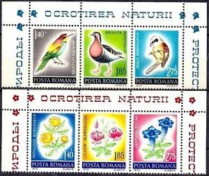 Romania 1973 Birds goose merops remiz Flowers Plants Nature Lily Gentian MNH/1