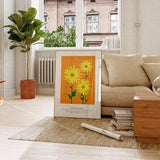Sunflower Plant Print / Flower Print Collection / Sunny Days / Colourful Print / Art Poster / Sunflowers Plant / Yellow and Orange Art Print