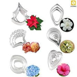 Flower Petal Silicone Veiner & Cutter Fondant Mould Stainless Steel Cake Decor