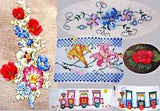 Floral Blooms Lilies Heirloom Rose Choo Choo Train Baby 5 CROSS STITCH PATTERNS