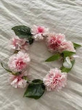 DIY ARTIFICIAL PINK CARNATION FLOWER HEADBAND CROWN