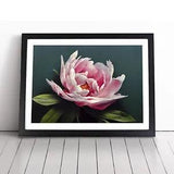 Stupendous Peony Flower Framed Wall Art Poster Print Home Decor Picture Large