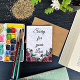 Sorry for your lost - Plant me greeting cards, seed paper, Celebration of life, seed paper flower cards, Sympathy card