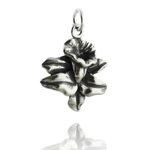 Calla Lily Flower Charm - 925 Sterling Silver - Purity Bloom Bouquet Gift NEW