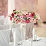 96Pcs Artificial Flowers Red Peony Combo Box Set Pink Sun Silk Flowers with