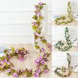 Artificial Flower 8Ft Floral Fake 45 Flowers Hanging Garland Party Wedding Decor