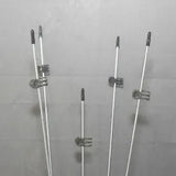 10 Pack - 10 in. Steel Plant Stakes made w/12 gauge Wire - w/clips and rubber ti