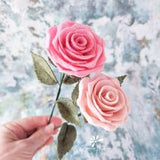 Felt roses, felt flowers, artificial roses, floral keepsake, Mother's Day flowers, flower gifts.