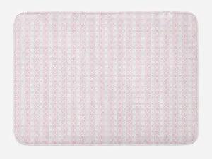 Floral Patterns Bath Mat Bathroom Decor Plush Non-Slip Mat 29.5" X 17.5"