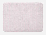 Floral Patterns Bath Mat Bathroom Decor Plush Non-Slip Mat 29.5" X 17.5"