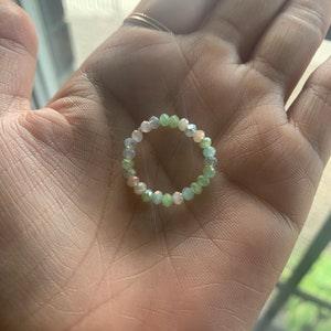 LIMITED Edition Green Meadows Dainty Beaded ring