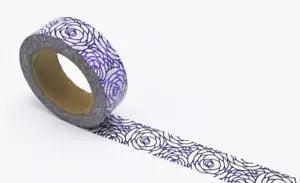 Purple Peonies Flowers Washi Tape Masking Tape for Journals, Planners, DIY, Craf