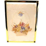 Vintage Acrylic Framed Pressed Flower Wall Art Decor Picture Handmade Paper