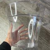 10??? extra large super clear round orchid pot, Clear plastic pot, Clear pot for large tropicals, Aroid nursery pot
