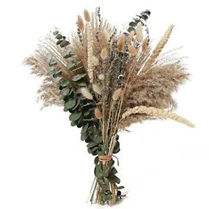 Bouquet of Dried Flowers, 17" Dried Pompous Decor Inc Lavender Eucalyptus
