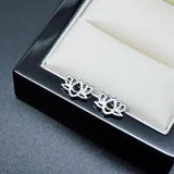 Sterling Silver 925 Jewellery ??? Lily Pad Flower Stud Earrings ??? DAISY LONDON