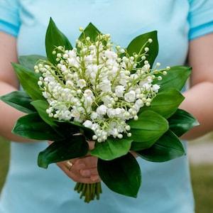 Lily of the valley bouquet Wedding bouquet cold porcelain Bridal bouquet Lily of the valley clay bouquet clay flowers Polymer Clay Flowers