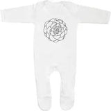 'Peony Flower' Baby Romper Jumpsuits / Sleep suits (SS013841)