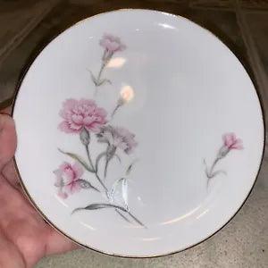 Royal Court Pink CARNATION Flower Fine China of Japan - 6" BREAD PLATE