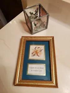 Set of 2 *Gifts for Mother * Dried Flower Frame and Candle Holder