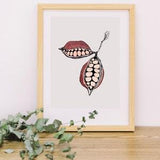Bottle Seed Pods, Minimal Art print, Line Art, Scandinavian Art, Nature art, landscape art, botanical Illustration, Wall Art, Neutral Art