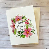 Happy mother s day card. watercolor cards, greeting cards, floral cards. Simple sweet elegant, signature designs