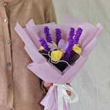 Crochet bouquet, Purple Lavender, Lily Bouquet, Gift for Daughter, Anniversary Gift,Artificial Flower, Never Die Flower,Personalized Gift