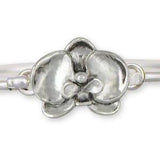 Orchid Jewelry Sterling Silver Orchid Bracelet Handmade Flower Jewelry OR1-HB