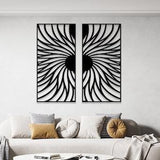 Set of 2 Sunflower Metal Wall Art, Above Bed Decor, Large Sunflower Wall Art, Flower Art, Sunflower Kitchen Decor, Outdoor Garden and Decor