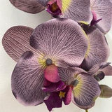 Large Artificial Orchid, Make your own Plant, Christmas Gift, Real Look Orchids, Dark Purple Orchid, Phalaenopsis, Faux Orchid Flower