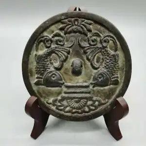 4.5" Collect China Pure Bronze Tree Peony Sunflower Flower Incense Burner Cense