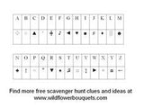 Katrena's Scavenger Hunt #4 With Alphabet Code Clues Flower Delivery