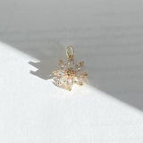 Gold Sunflower Necklace Pendant, Necklace Charm Women - Necklace Builder