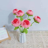 Handmade Rose, Crochet Rose, Crochet Flowers, Crochet Flower Bouquet, Eternal Flower, Forever Flowers, Christmas Gift, Set of 3