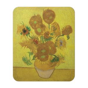 Sunflowers Mouse Pad, Van Gogh Art, Artistic Gift, Birthday Gift, Home Office Mouse Pad, Vincent Van Gogh Print