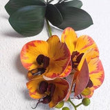 artificial orchid, yellow orchid, artificial flowers, yellow phalaenopsis, orchid home decor, gift for her, mothers day, orchid flower