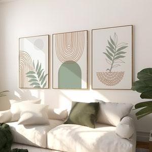 Boho Abstract Wall Art Prints, Boho Wall Decor, Scandi Art, Sage Green Wall Prints, Green Wall Decor, Boho Prints, Sage Green, Beige