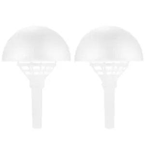 2 Sets Flower Handle Holder Collar Wedding Bouquet Decor Flower Bouquet Base
