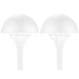 2 Sets Flower Handle Holder Collar Wedding Bouquet Decor Flower Bouquet Base