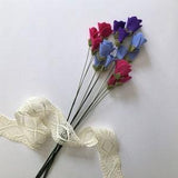Felt Flower - Sweet Pea in the Colour of Your Choice, With/Without Stem
